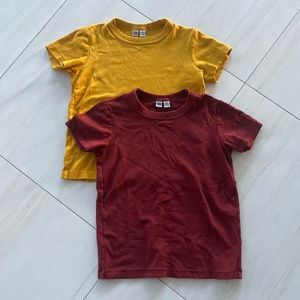 Two Plain Shirts! Maroon and Mustard
